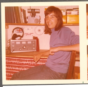 Paul with his first short wave radio